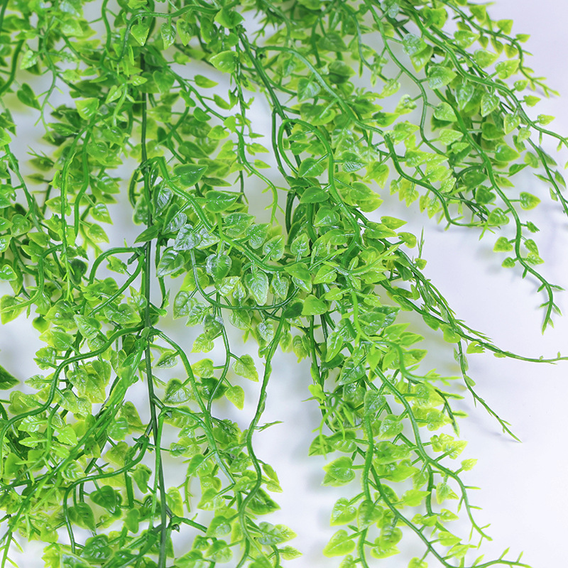 Artificial plants: Million heart vine, wall-hung green ivy, weeping willow, plant wall accessories, vines, artificial flowers, ceiling decoration, plastic leaves pic 16
