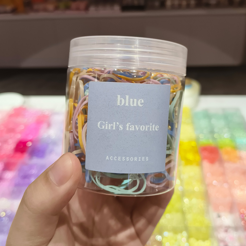 一次性扎头发彩色皮筋圈儿童发圈头饰高弹力橡皮筋发绳饰品批发详情9