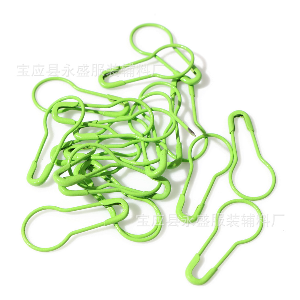 15色450枚透明盒装葫芦别针套装 服装吊牌彩色安全别针工厂批发详情9