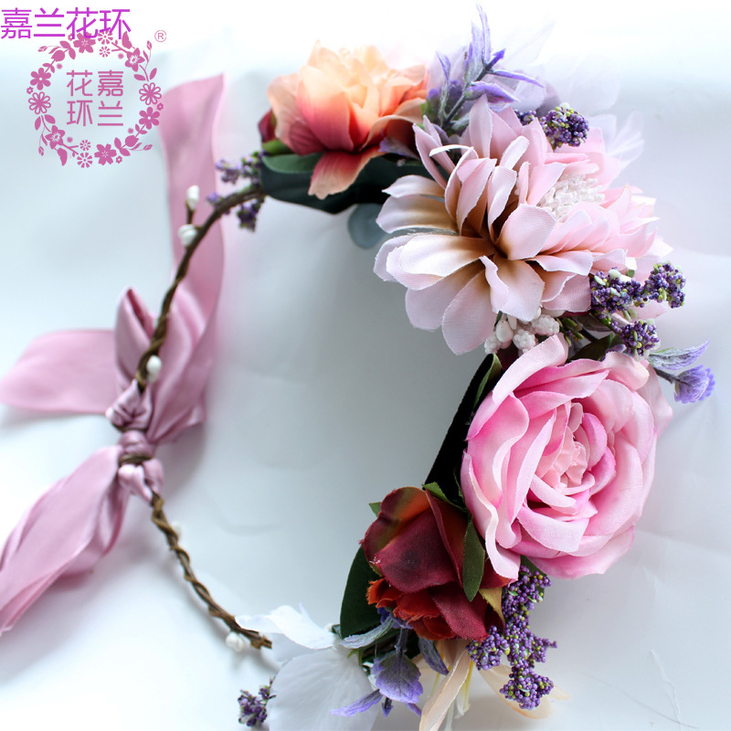 This retro green and super soft peony flower ring with a European and American style is a must-have item for your trip pic 3