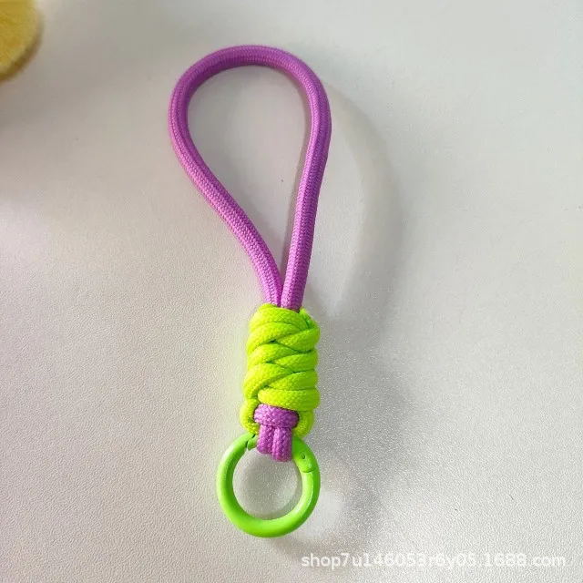 夺甲 TOLKA品牌编织手机挂绳糖果色迷你可拆打结钥匙扣短绳批发商详情10