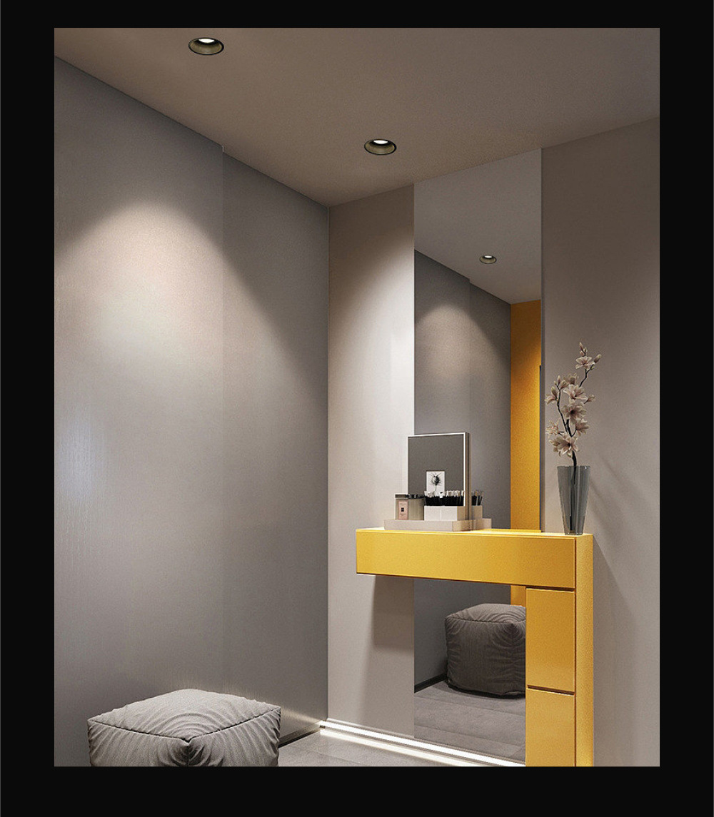 New design without main light: small hill spotlights, embedded led downlights, ceiling lights, spotlights for bedrooms and living rooms pic 9