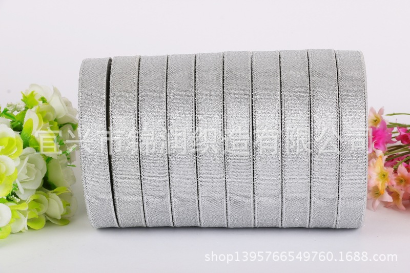 DIY material packaging ribbons, colored ribbons, 4-inch (1.2cm) gold and silver onion ribbons are available pic 6