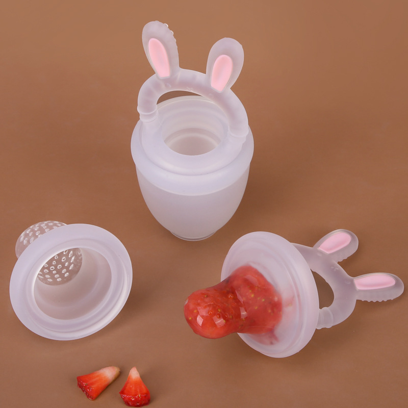 新款卡通兔子咬咬乐婴幼儿吃水果辅食神器baby宝宝牙胶奶嘴果蔬乐详情22