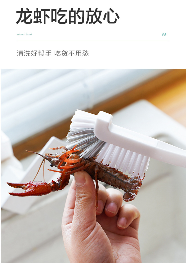 Cup brush magic tool: Cup brush, blender, special brush for cleaning crayfish, long-handled small brush, no blind spots pic 5