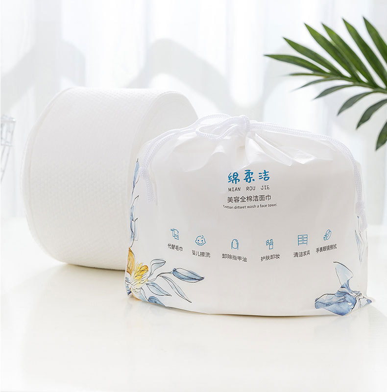 柏妮丝一次性洗脸巾卸妆棉婴儿洁面化妆棉柔巾干湿两用柔巾卷定制详情8