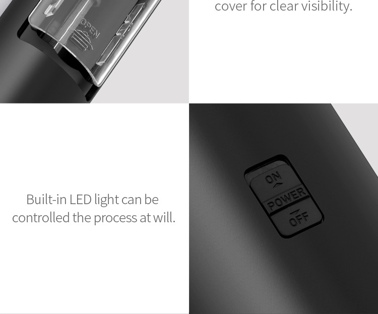 新款研磨器家用黑胡椒海盐研磨器创意重力感应式电动研磨器批发详情13