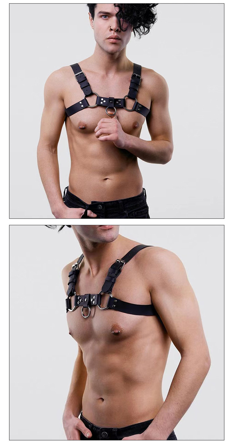 跨境欧美成人情趣用品夜店表演道具sm情趣束缚衣背带男士情趣用品详情11
