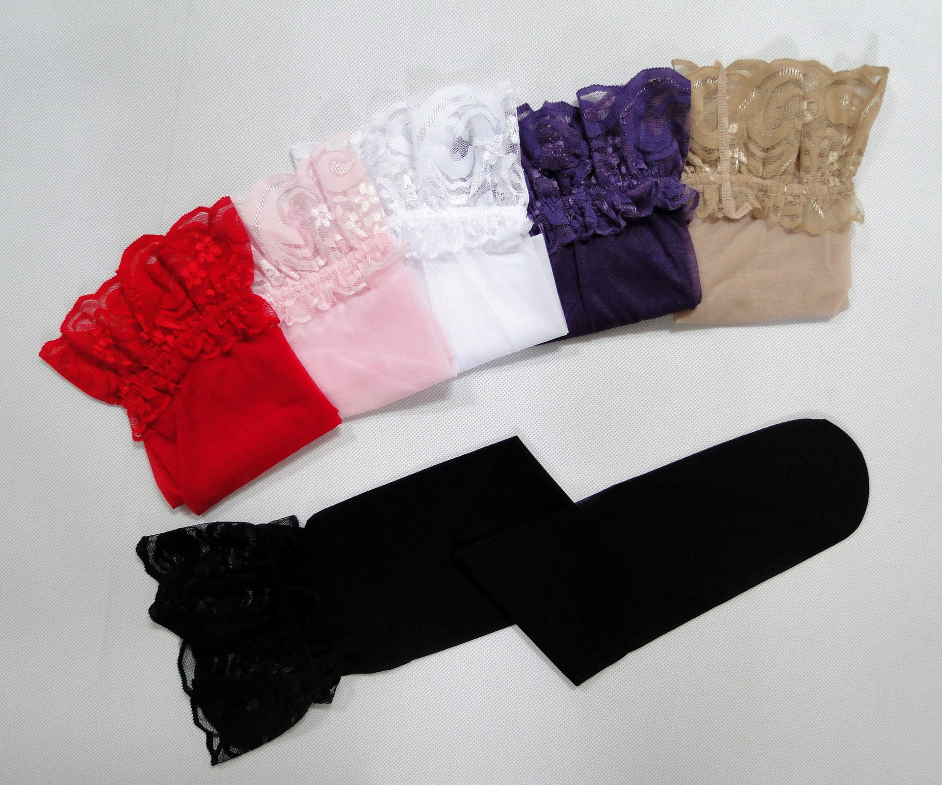 Кружевные кружевные кружева в нижнем белье соблазняют шелковые чулки pic 15