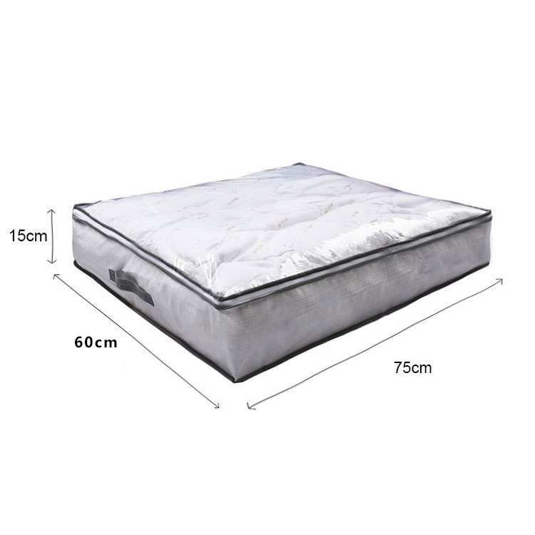 Amazon bed bottom quilt storage bag, new non-woven fabric hand-held dust-proof clothing, miscellaneous cotton quilt organization and storage bag pic 3