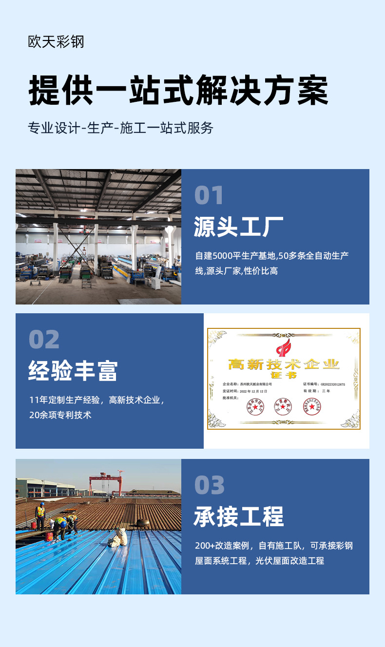 Color steel tile YX18-76-836 wall panel, small wave silver Q235 material color steel profiled sheet corrugated sheet pic 4