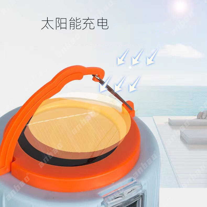 Wholesale of outdoor solar-powered mobile night market lights, mobile phone charging function, power failure emergency lights, and LED remote control lights pic 3