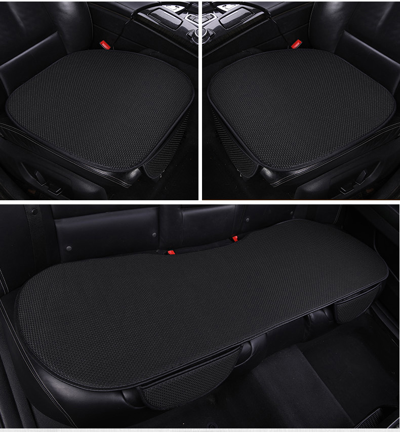 Car ice silk seat cushion, summer cooling pad, non-binding, anti-slip, breathable, backless seat cushion three-piece set, thickened cooling pad pic 17