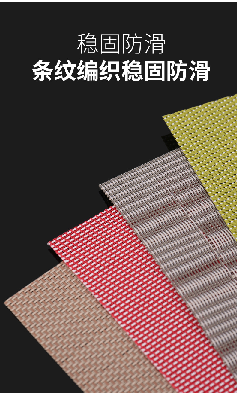 餐垫pvc隔热防烫防油西餐桌垫ins风日式家用复古陶瓷茶杯垫批发详情2