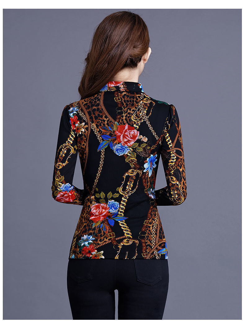 【 With fleece/Without fleece 】 New Spring/Autumn 2021 shirts with fleece collar, warm T-shirt top, thick base layer pic 36