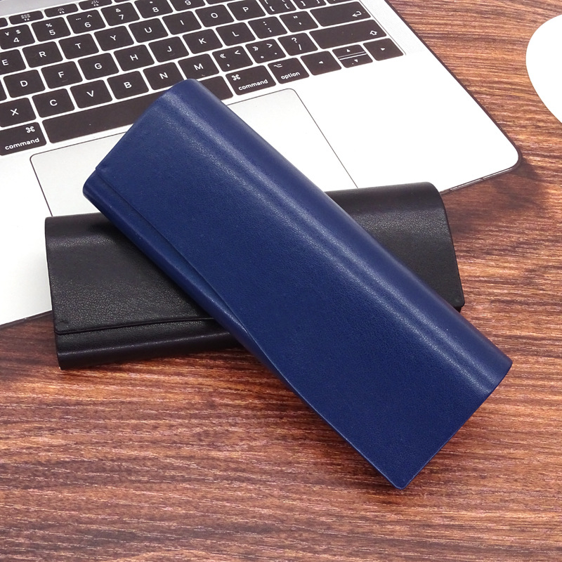 眼镜盒皮质眼镜盒批发时尚镜盒高档眼镜盒手工镜PU眼镜盒印字详情9