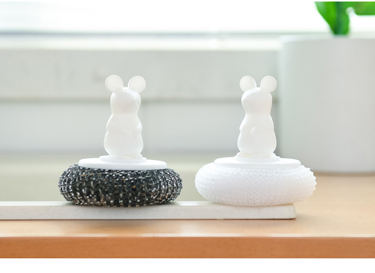 Cleaning brush for the stove, grease removal cleaning ball, PP filament brush for cookware pic 15