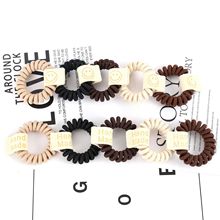 Cross-border solid-color crystal satin hair tie, elegant headwear, simple hair tie, hair accessory, small hair band, large fat intestine hair band pic 14