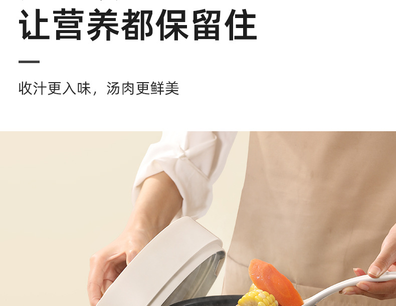 gioia multi-functional 2.5L pressure cooker, mini touch rice cooker and smart electric stew pot pic 9