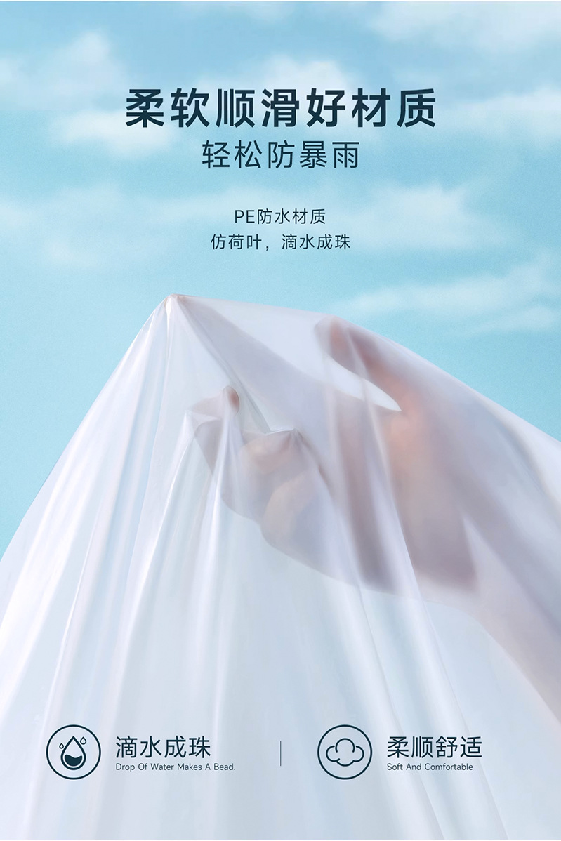 一次性雨衣成人儿童卡片加厚全身防暴雨透明便携旅游户外登山防水详情11