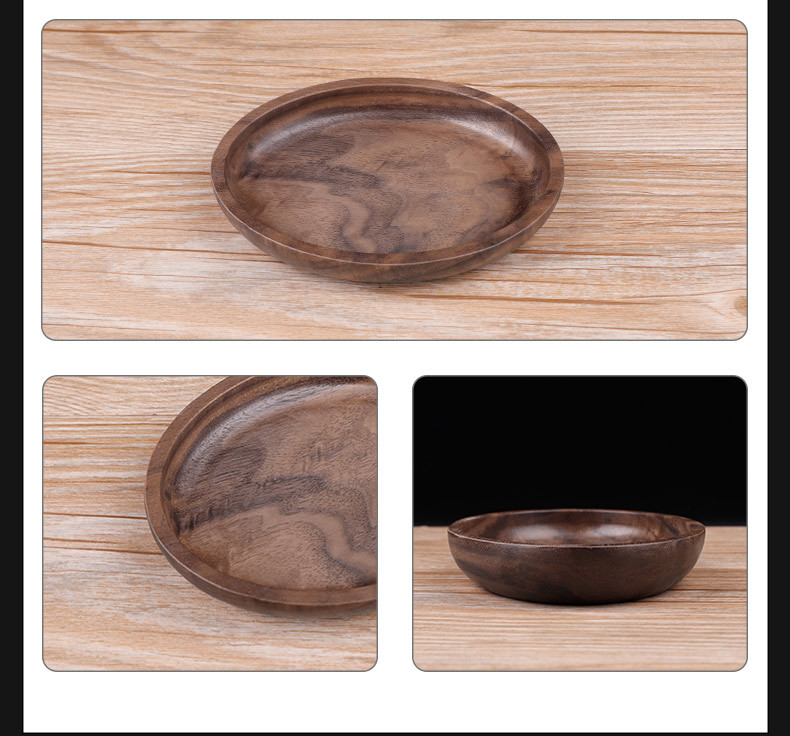 木香椭圆型卷烟托盘烟丝盘Rolling Tray黑胡桃木操作烟盘醒草盘详情18