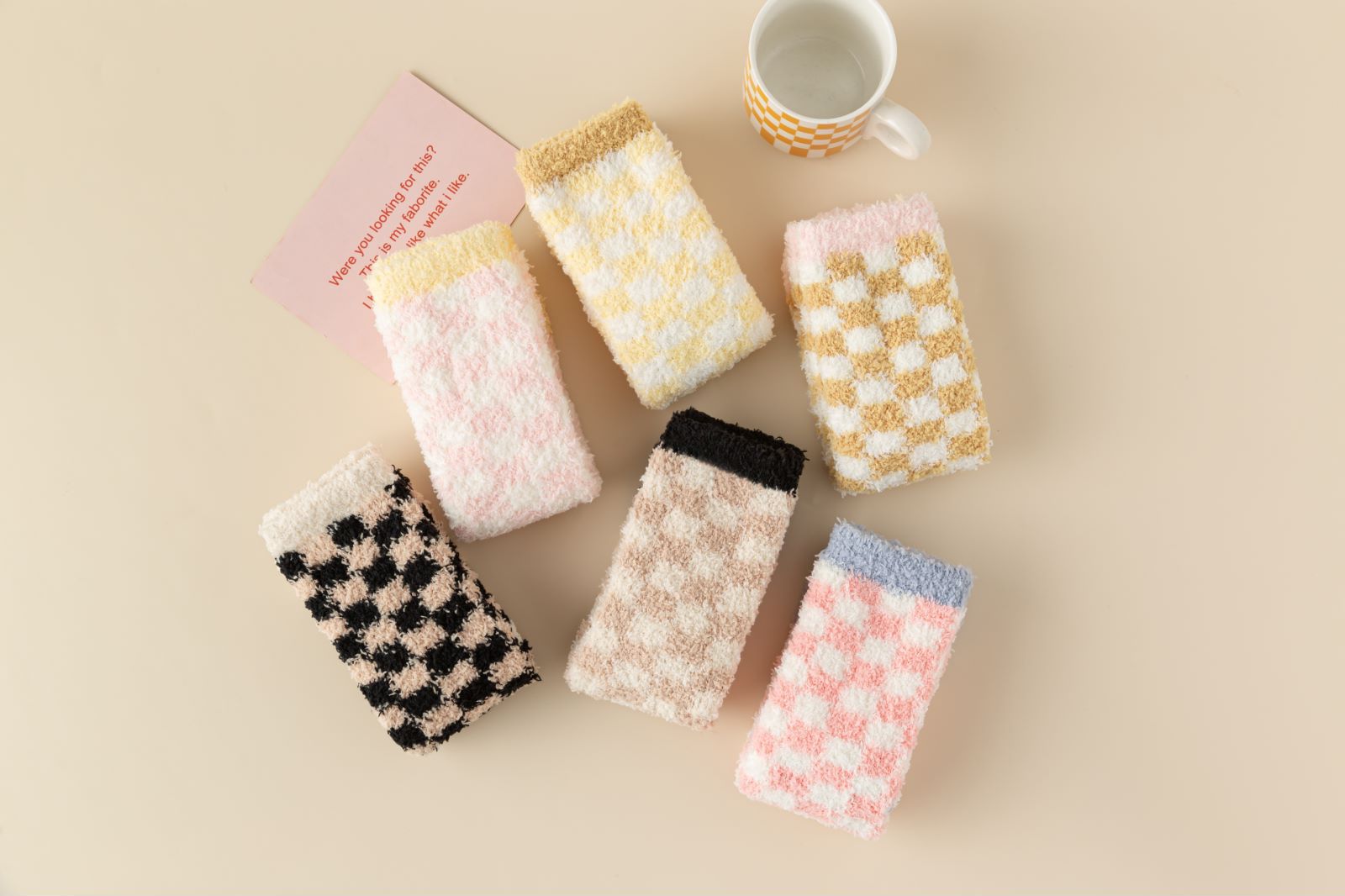 New coral fleece socks, postpartum socks, non-shedding, thickened warm mid-calf women's floor socks, towel sleeping socks for autumn and winter pic 8