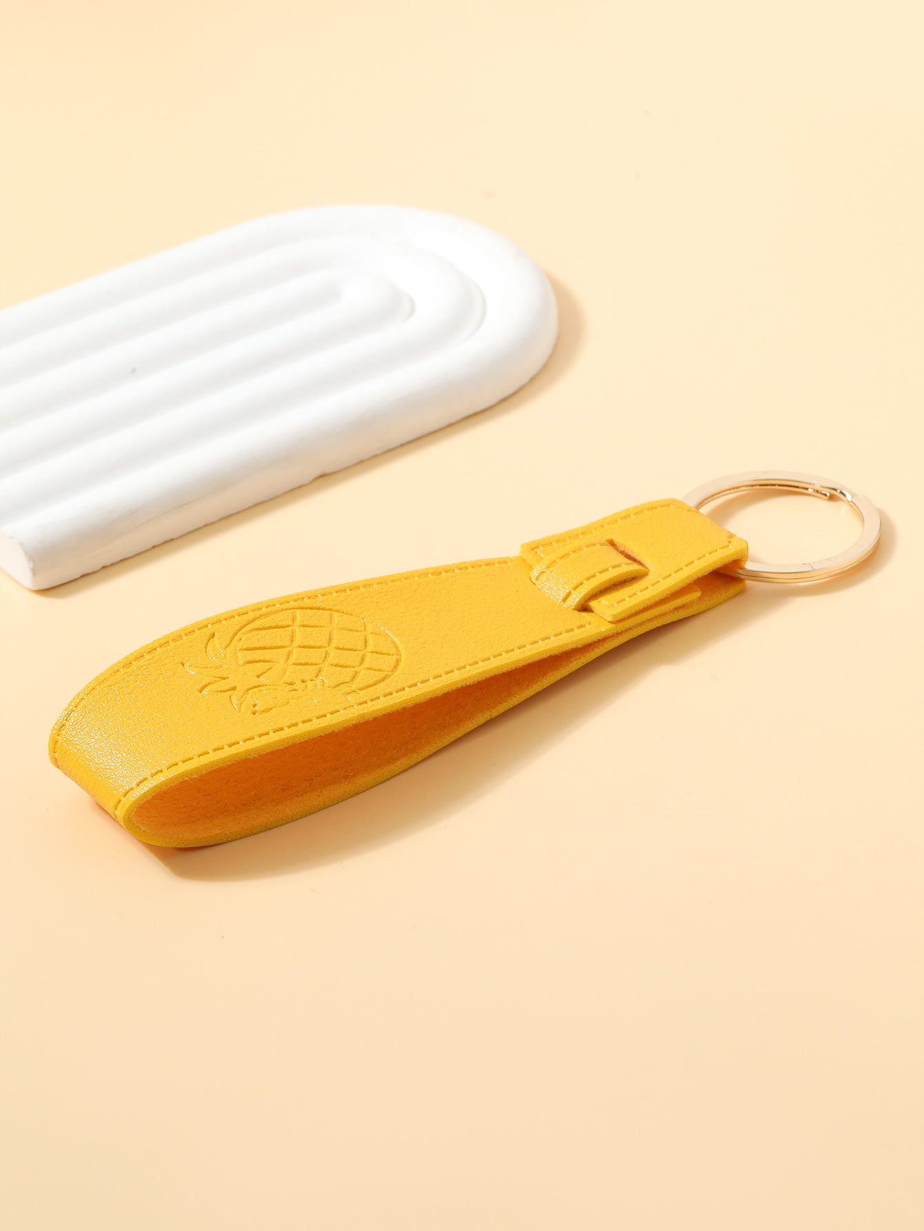 菠萝长款皮革通用钥匙扣便宜简约包包挂件汽车ins饰品礼物详情10