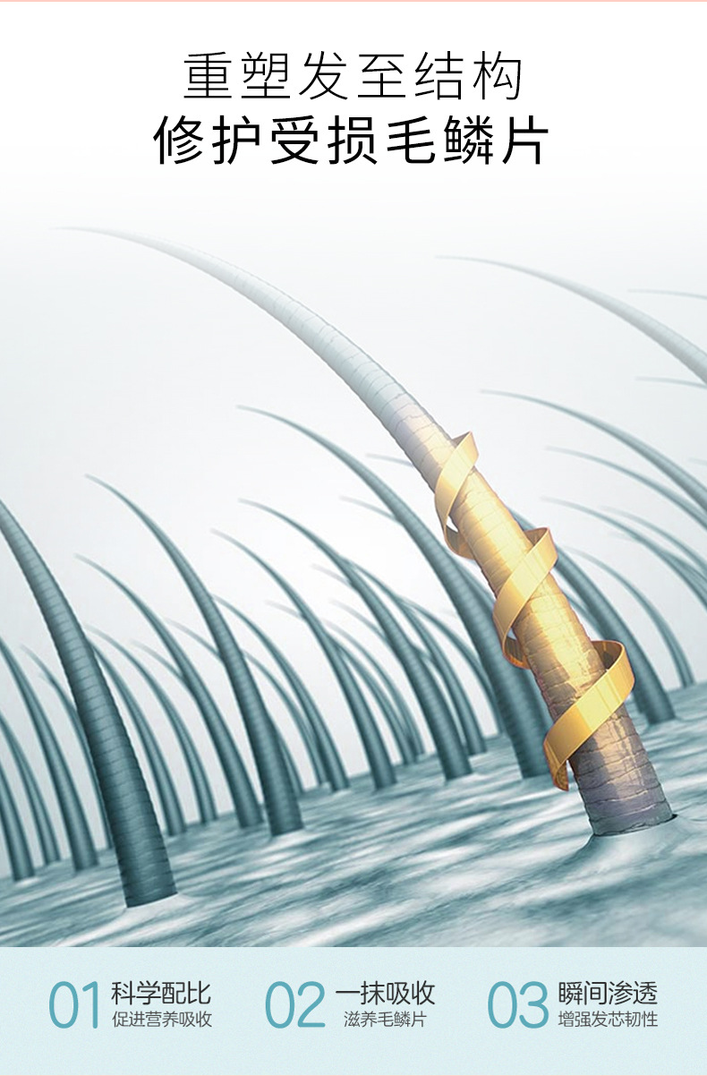 Wholesale of non-steaming hair oil mask, reverse mask to improve frizzy, smooth and hydrating hair conditioner and hair oil cream pic 4