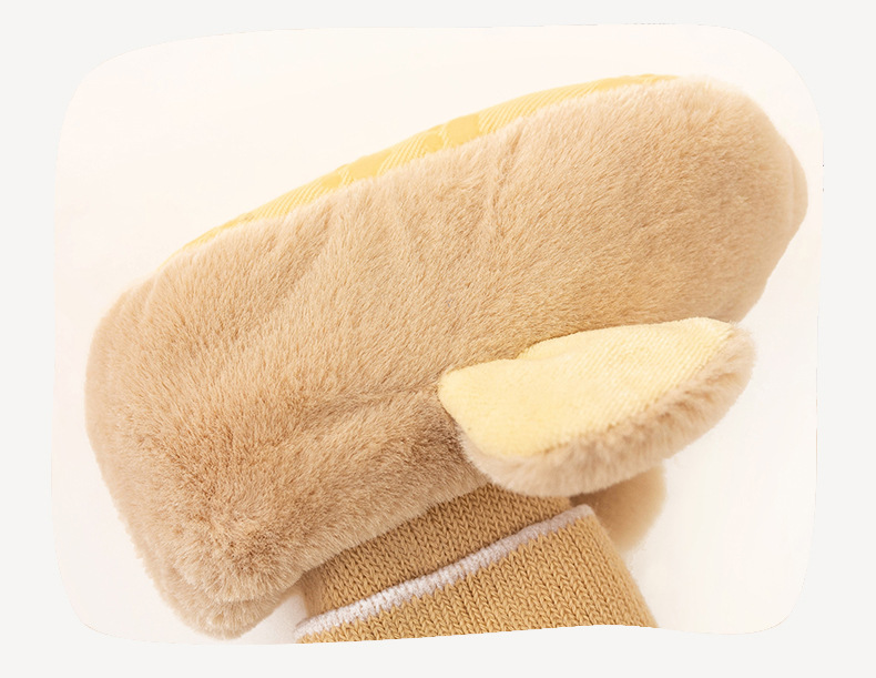 Newborns, infants, one-month-old babies, soft-soled shoes, foot covers, warm autumn and winter thickened and fleece shoes, socks, furry shoes pic 14