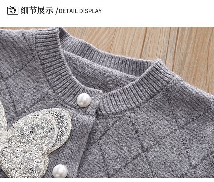 女童学院风裙套装秋冬2024新款洋气儿童jk公主裙宝宝针织两件套详情6