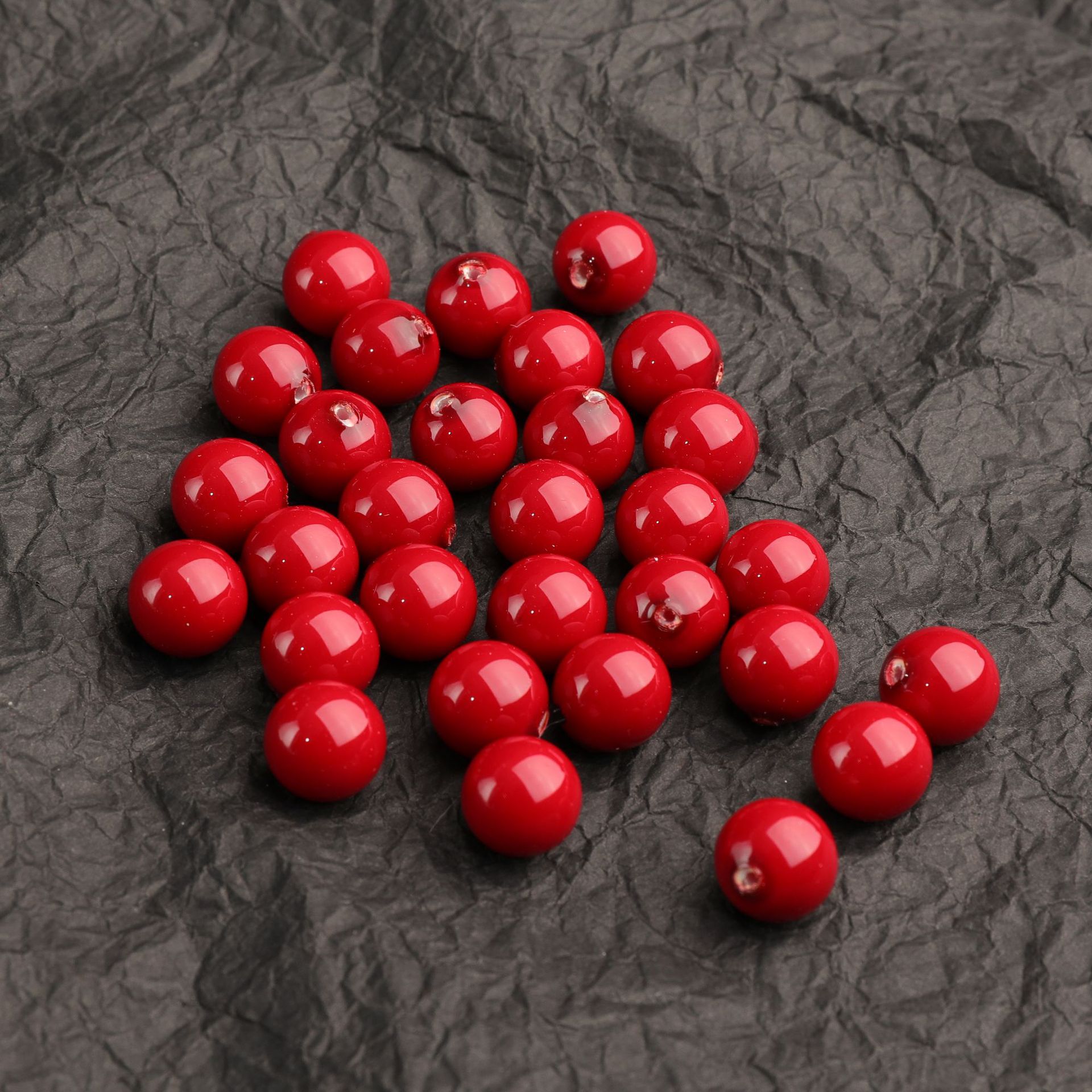 Factory direct supply of large quantities of shells, pearls, 3-20mm in various colors, half-hole shells, round beads, DIY jewelry accessories, loose beads pic 3