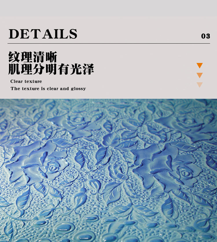 Dream Come true 3D bright lace three-dimensional crocodile pattern PVC leather bags, leather belts, leather decorative fabrics in stock pic 7