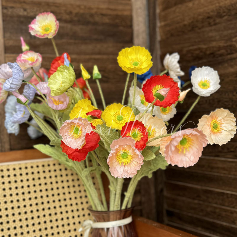 莫奈花园仿真花仿真花束法式婚礼装饰花高级感场景布置手感假花详情4