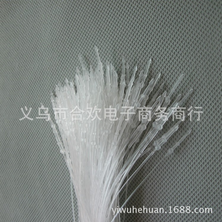 义乌厂家直销服装辅料9英寸透明白色吊牌绳塑料PP手穿针子母扣详情4