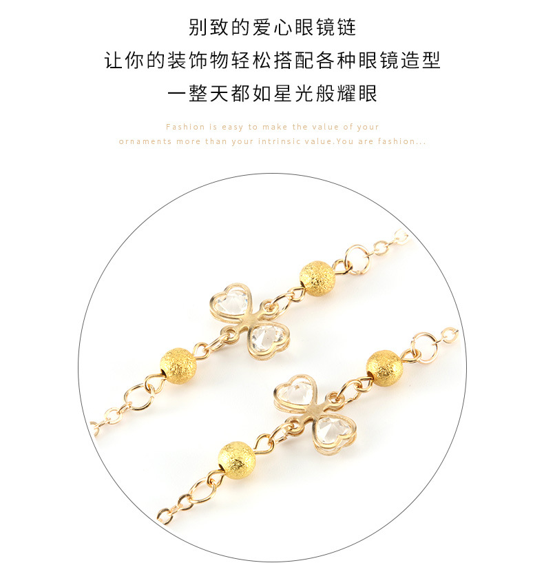 The glasses chain, a retro Lolita lanyard for women, is a popular and simple neck pendant pic 3