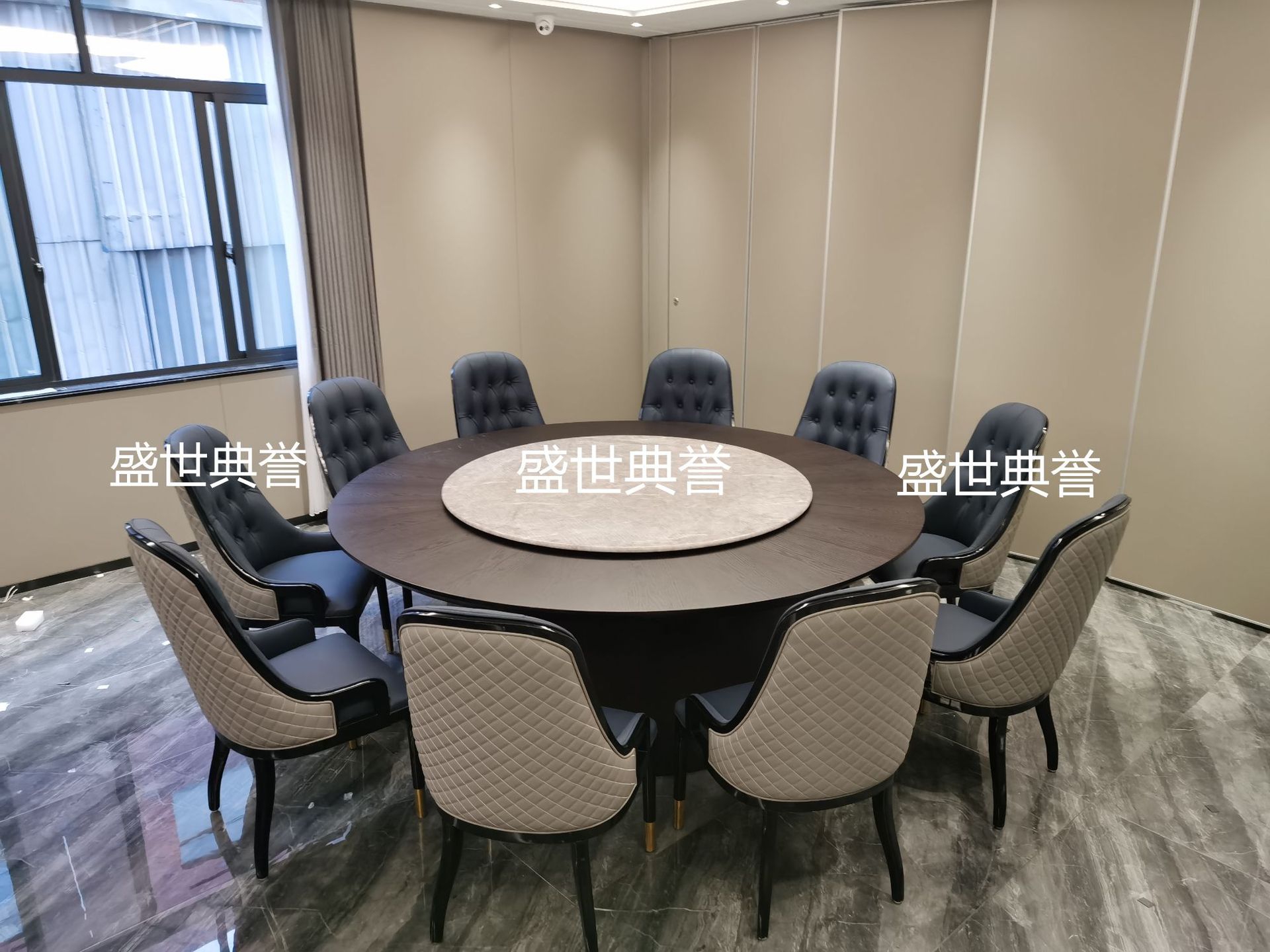 Solid wood dining tables and chairs for five-star hotels in Nanchang, modern light luxury ash wood chairs for clubs, and solid wood chairs for private dining rooms in restaurants pic 7
