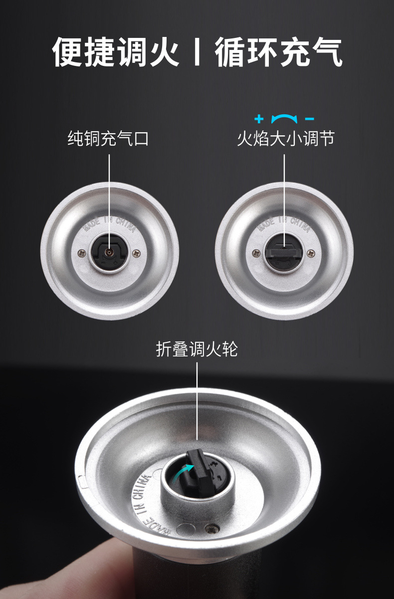 Electronic spark high-temperature welding gun spray gun, direct impact anti-wind adjustable size, circulating inflation spray gun pic 18