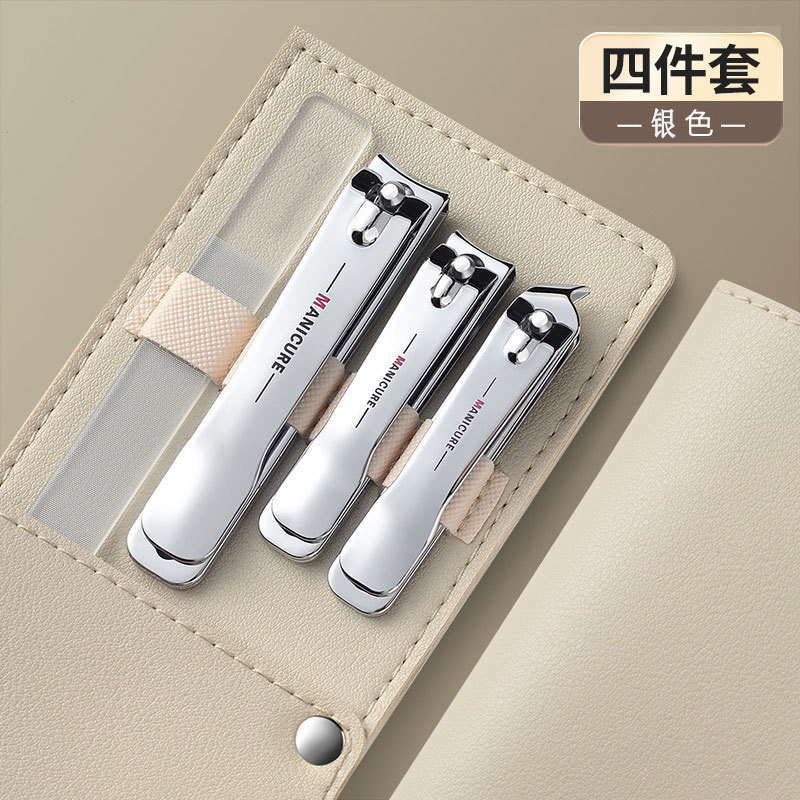 Factory wholesale of portable stainless steel nail clipper sets, nail clippers, nail art tools, nail clippers with gradient color pic 15