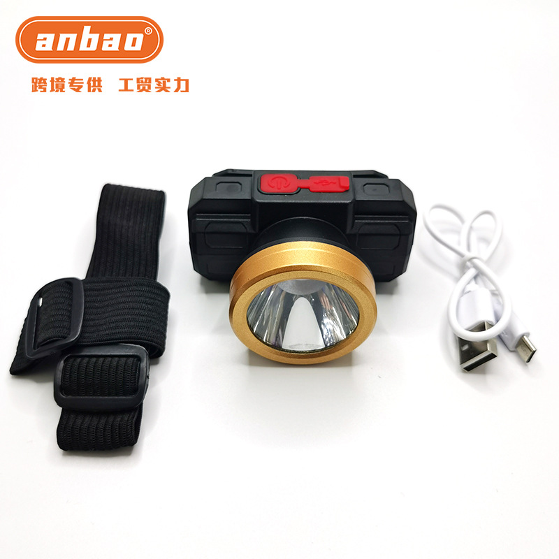 Rechargeable high-power long-range strong light outdoor headlamp 8W led fishing head-mounted rechargeable maintenance headlamp pic 2