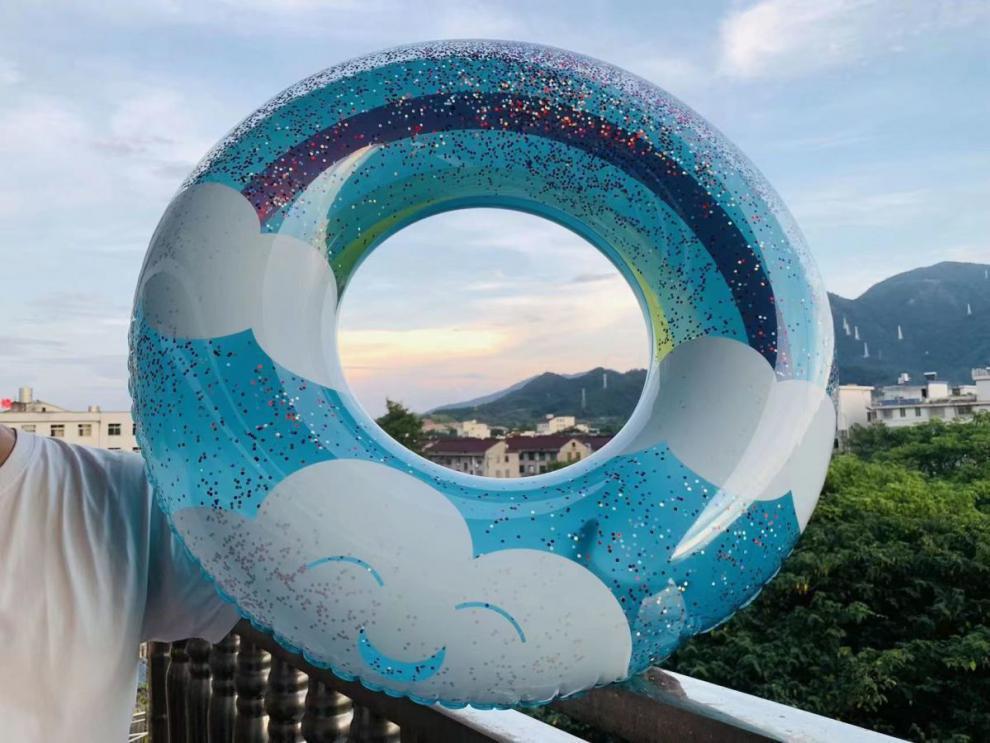 泳圈新款游泳圈ins网红成年人女孩儿童游泳装备6-12岁救生圈详情7