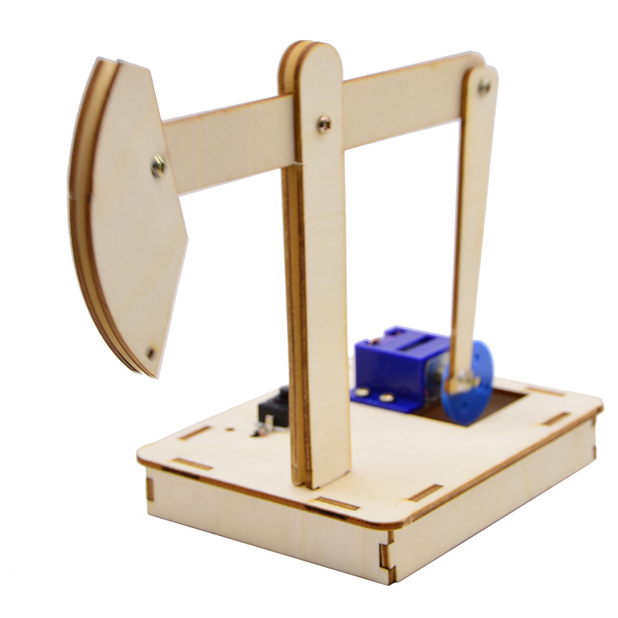 DIY oilfield oil extraction machine, oil pumping unit, tamper, small technological invention, handcrafted puzzle assembly model materials pic 7