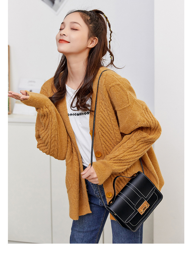 ladies hand bag2021 New Style Sewing Thread Lock Small Square Bag Gift Small Bag one-piece consignment pic 10