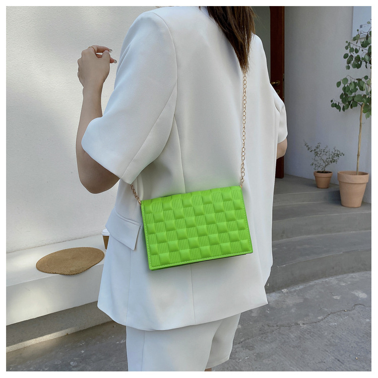 网红手提包包2021新款时尚单肩女包休闲感洋气斜挎简约ins链条包详情20