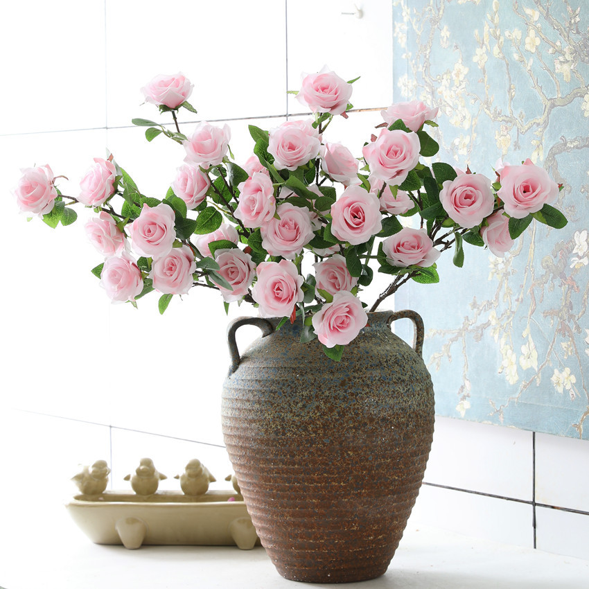 Artificial flowers: 7 roses, artificial flowers, home decoration, wedding decoration, landscaping, flower art, silk flowers, roses pic 2