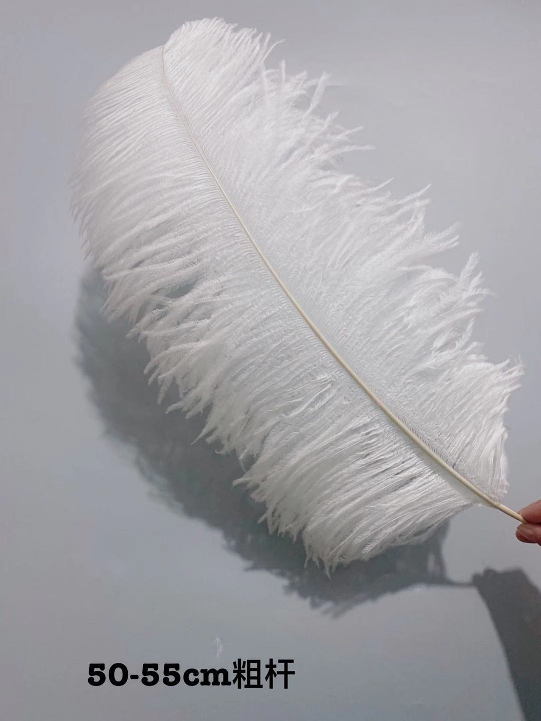 White ostrich feathers 50-55 cm, wedding decoration, home furnishings, flower arrangements, feather lamps, colorful ostrich feathers pic 38