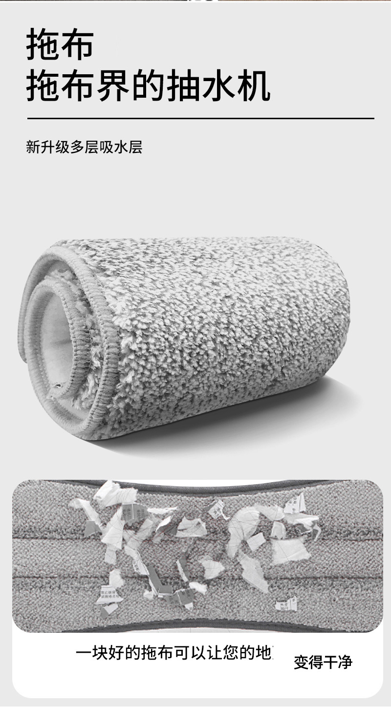 蝴蝶拖把免洗手一拖净 懒人干湿两用拖地神器 家庭宿舍拖布清洁工具 其他分类适用详情6