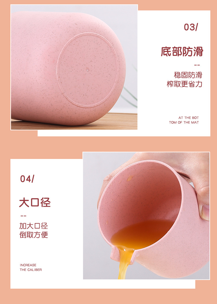 Manual juicer cup, wheat straw juicer, mini portable juicer, orange and lemon juicer, gift pic 18