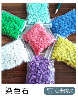 天然五彩碎石子鱼缸造景沙坑多肉铺面天然水磨石彩色石厂家直销详情6