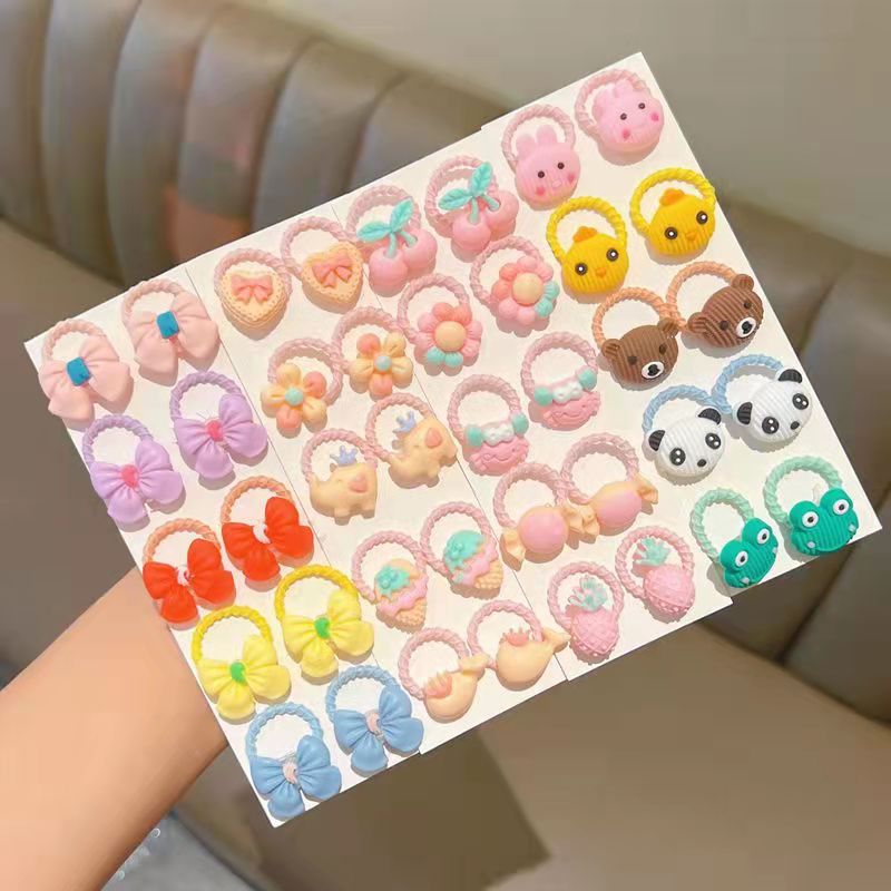 2023年儿童卡通橡皮筋可爱不伤发头绳小号网红新款戒指圈发绳发圈详情1