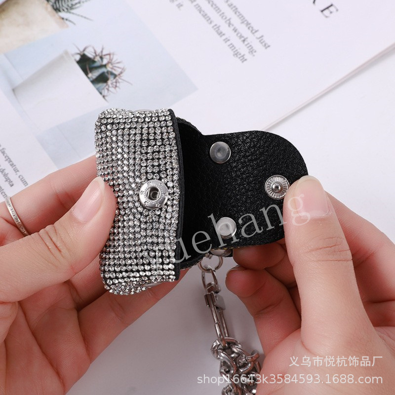 跨境电商迷你水钻腰链斜跨包金属配饰女链条腰带包裙子西装大衣详情14